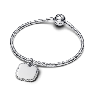 Kwadratowa zawieszka Pandora do grawerowania 394009C01