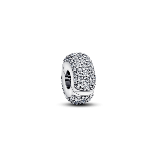 Klips Pandora wysadzany lśniącymi kamieniami 794032C01