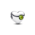Charms Pandora do grawerowania w kształcie serca z jasnozielonym kamieniem 794161C08