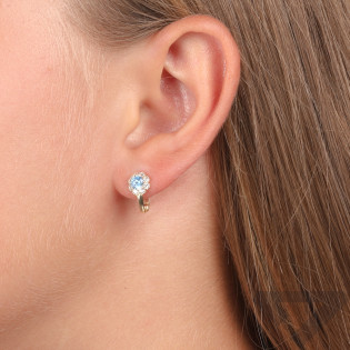 Kolczyki złote dla dziecka nr próba 585