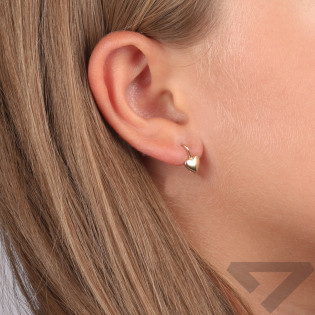 Kolczyki złote serduszko próba 585