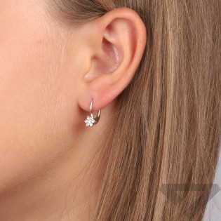 Kolczyki złote dla dziewczynki kwiatki