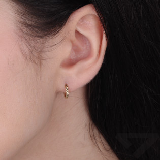 Złote Kolczyki Dziecięce Kółka pr. 585 Grawer - JubilerSezam.pl