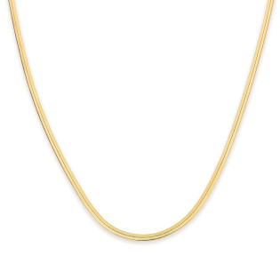 Łańcuszek złoty płaska taśma 2 mm