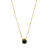 Naszyjnik złoty z czarną cyrkonią