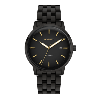Hornet Automatic czarny zegarek męski z datownikiem HA.B43B1B.BG