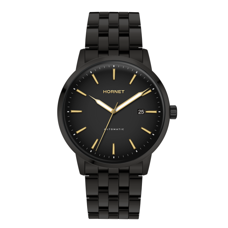 Hornet Automatic czarny zegarek męski z datownikiem HA.B43B1B.BG