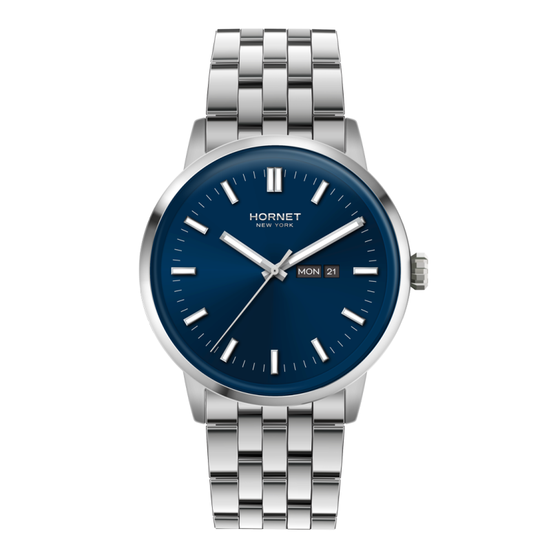Hornet Empire State zegarek męski z granatową tarczą HE.S43S0B.NSS