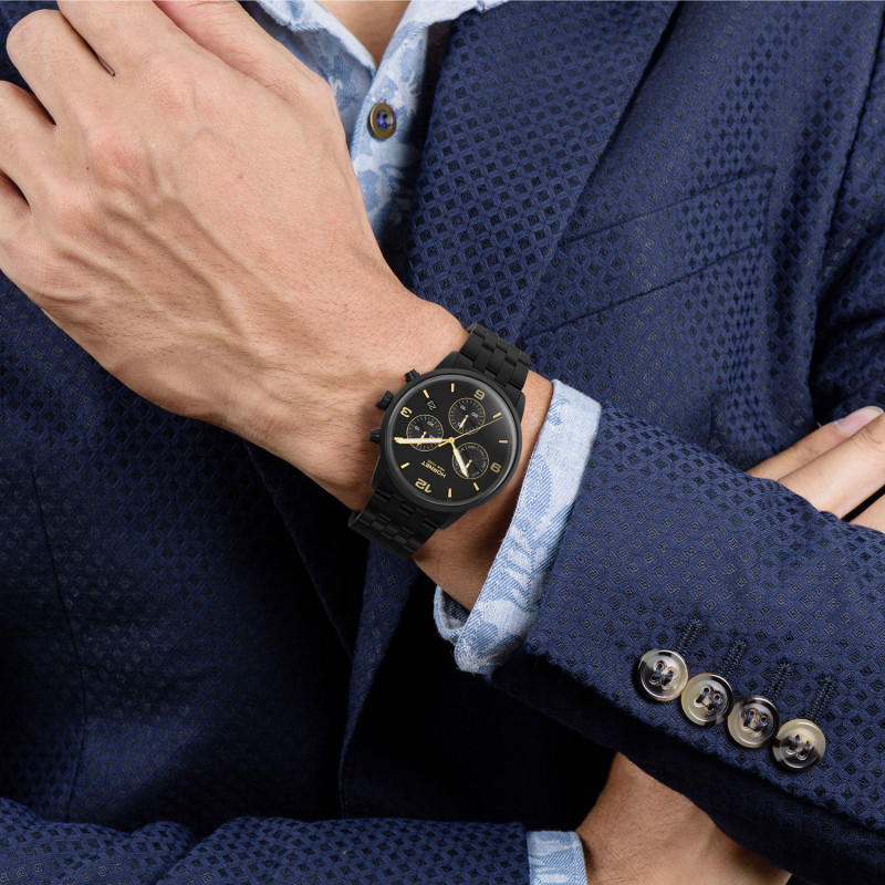 Hornet Performance Belasco czarny zegarek męski chronograf HP.B43B0B.BGG