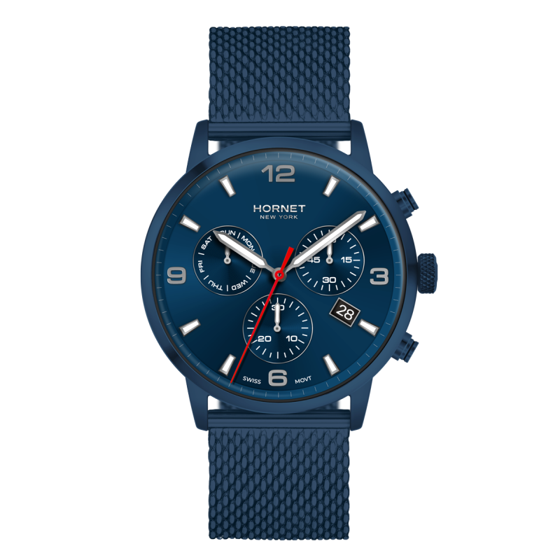 Hornet Performance Broadway granatowy zegarek chronograf HP.N43N10.NSR