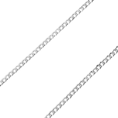 Łańcuszek srebrny pancer grawerowany 5 mm