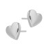 Kolczyki serce wypykłe zapinane na sztyft