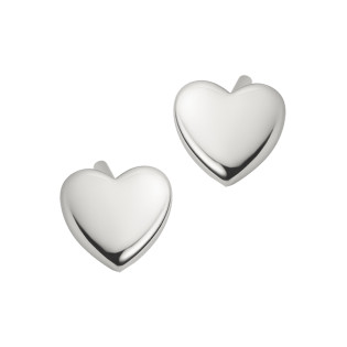 Kolczyki srebrne z serduszkiem
