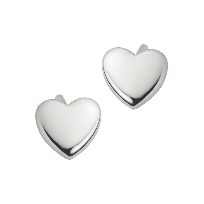 Kolczyki srebrne z serduszkiem
