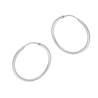 Kolczyki srebrne kółka szarniry 25 mm