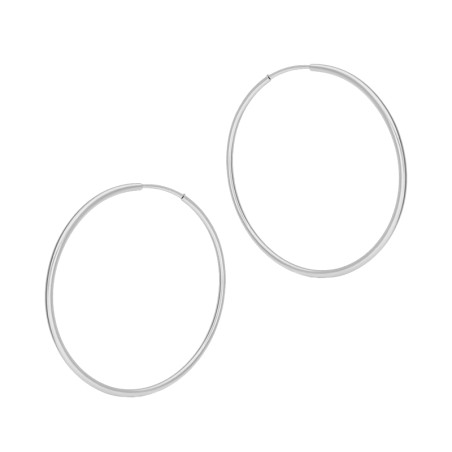 Kolczyki srebrne kółka szarniry 53mm