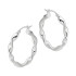 Kolczyki srebrne skręcane kółka 20 mm