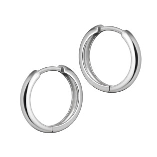 Kolczyki srebrne gładkie kółka
