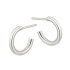 Kolczyki srebrne półkółka 8 mm