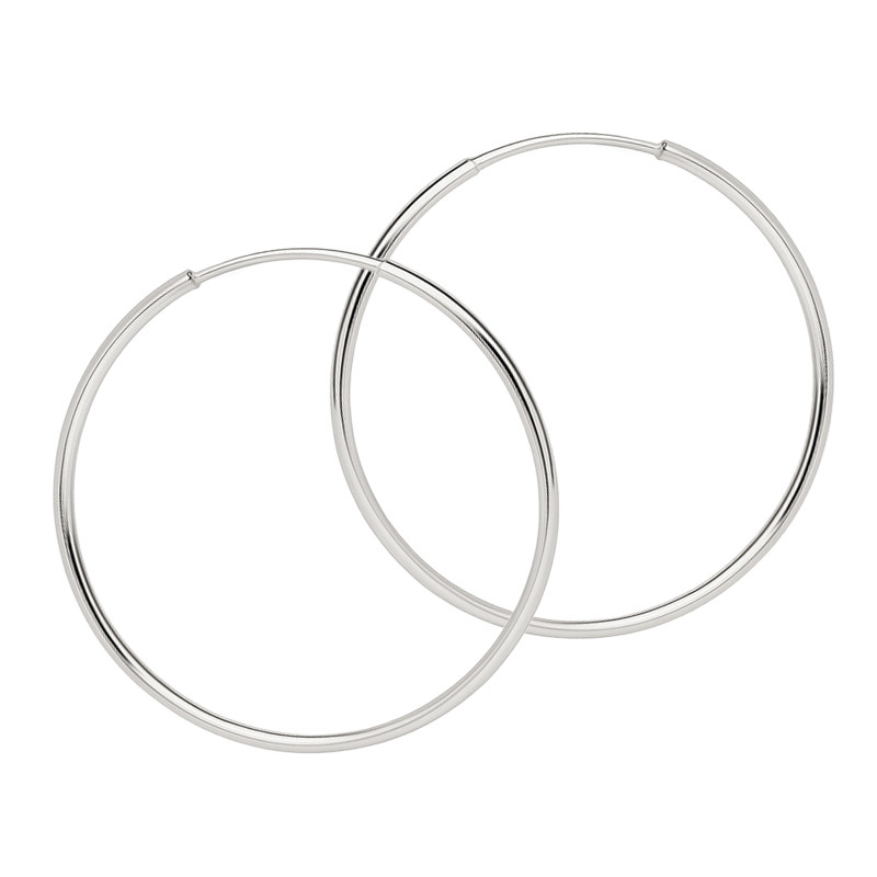 Kolczyki srebrne kółka szarniry