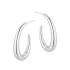 Kolczyki srebrne otwarty owal