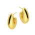 Kolczyki pozłacane kropla podwinięta