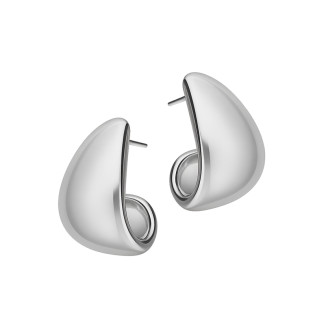 Kolczyki srebrne szeroka kropla