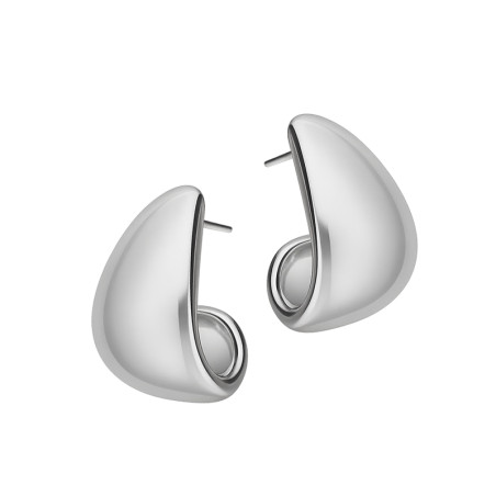 Kolczyki srebrne szeroka kropla