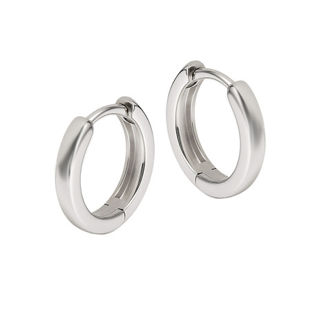 Kolczyki srebrne kółka blaszki