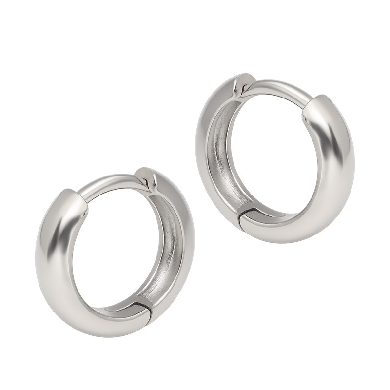 Kolczyki srebrne kółka blaszki