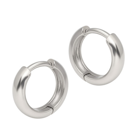 Kolczyki srebrne kółka blaszki