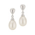 Kolczyki srebrne z białą perłą