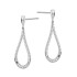 Kolczyki srebrne kropla z cyrkoniami