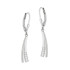 Kolczyki srebrne z dwoma pałkami