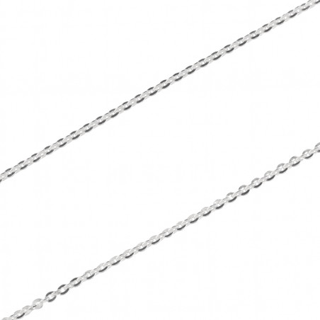 Łańcuszek srebrny rolo rodowany 2 mm z regulacją