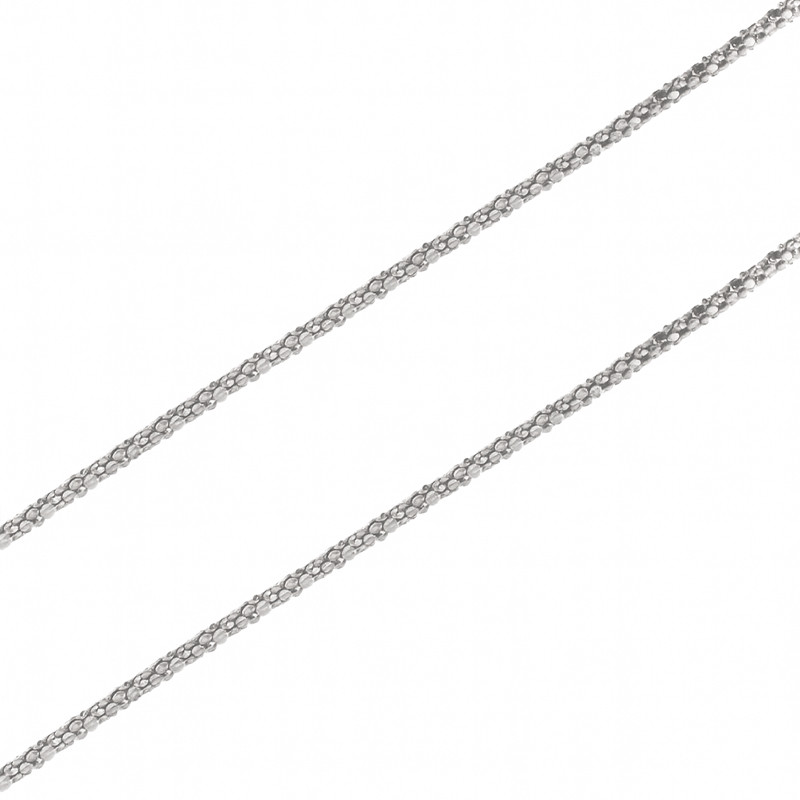 Łańcuszek srebrny coreana