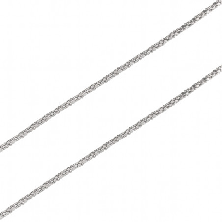 Łańcuszek srebrny coreana