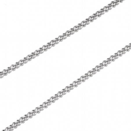 Łańcuszek srebrny coreana