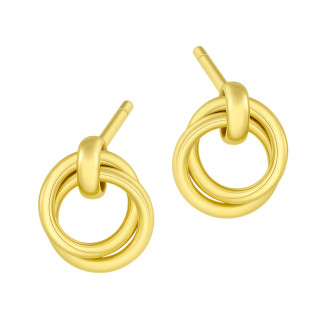 Kolczyki pozłacane kółka ramki