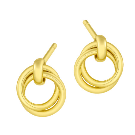 Kolczyki pozłacane kółka ramki