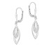 Kolczyki srebrne łezka z cyrkoniami