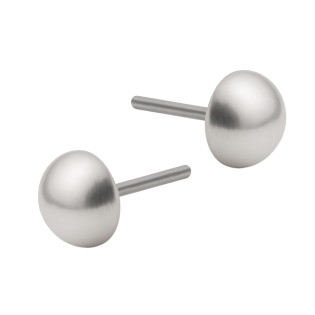 Kolczyki srebrne półkulka 8 mm