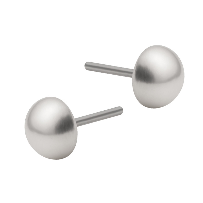 Kolczyki srebrne półkulka 8 mm