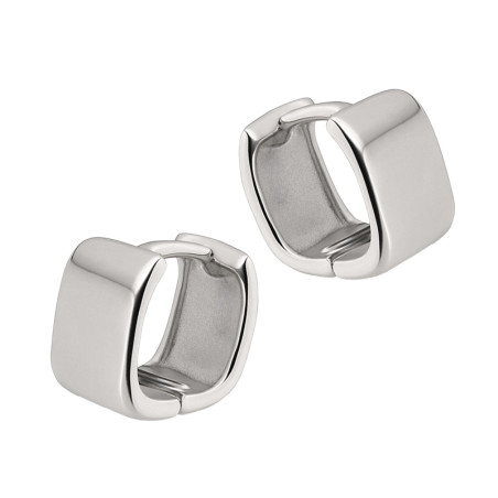 Kolczyki srebrne kwadratowe kółka