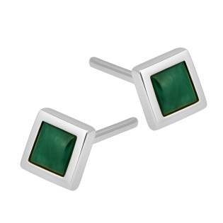 Kolczyki srebrne z natulanymi Chryzokolami