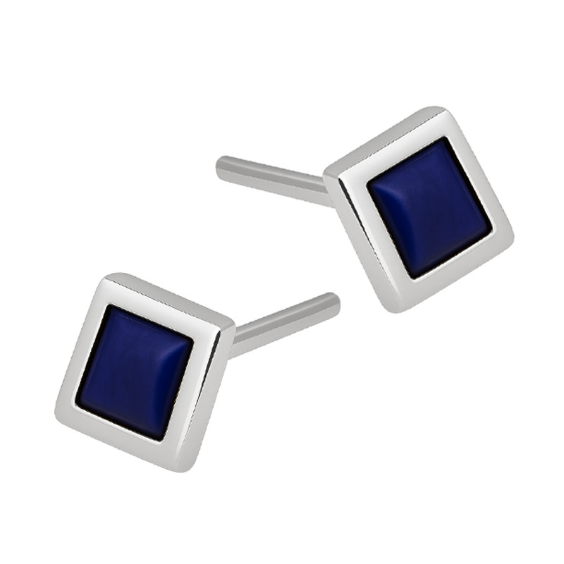 Kolczyki srebrne z Lapis Lazuli