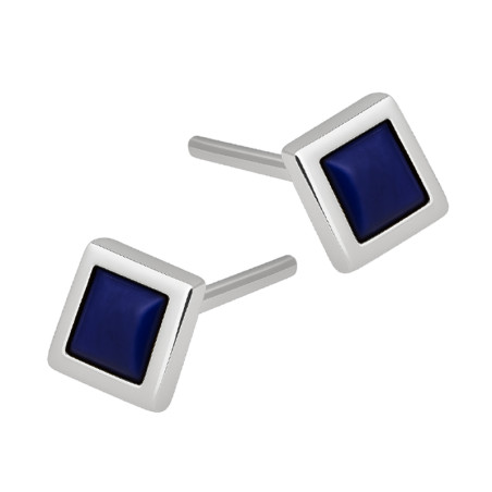 Kolczyki srebrne z Lapis Lazuli
