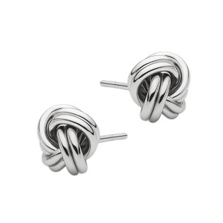 Kolczyki srebrne motek