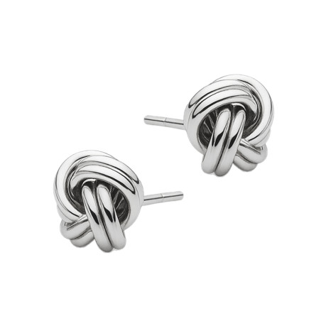 Kolczyki srebrne motek