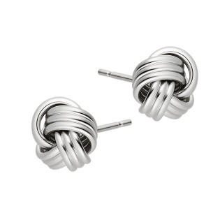 Kolczyki srebrne motek